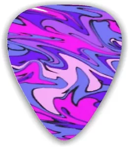 10 X PURPLE SWIRL ~ GUITAR PICKS, Genuine Celluloid Guitar Picks - Picture 1 of 1