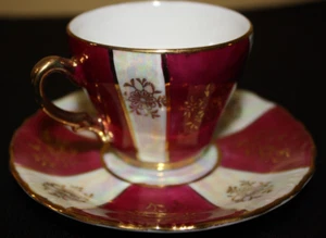 Rare Set Reutter Porzellan Germany Tea Cup And Saucer Floral Pattern Collectible - Picture 1 of 5