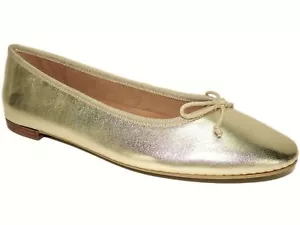 Aerosoles Women's Homerun Ballet Flats Gold Metallic Size 6.5 M - Picture 1 of 7