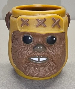 Vintage 1997 Ewok Mug Cup 3D Star Wars Return Of The Jedi Mug Plastic 3.5" - Picture 1 of 7
