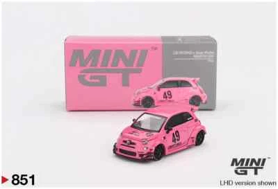 Mini GT MGT00851LHD ABARTH 595 LB-WORKS x Abas Works Pink Die Cast 1/64 - Immagine 1 di 4