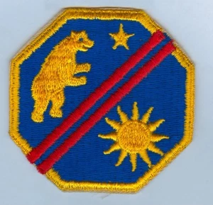 CALIFORNIA STATE MILITARY RESERVE / GUARD - 1st SECURITY ZONE - SINGLE PIECE - Picture 1 of 1