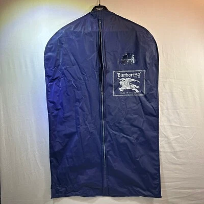 Burberry’s Bolsa de Ropa y Percha Bolso Azul Negro Percha Ropa Viaje Polvo Foto 1 de 4