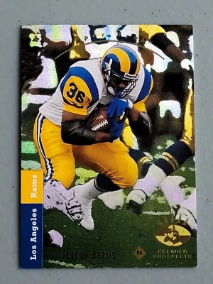 Upper Deck SP Jerome Bettis #6 1993 novato Los Angeles Rams Salón de la Fama radiocontrol Foto 1 de 2