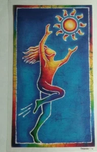 Woman Embracing the Sun Catcher Window Sticker Decal (3.5" X 6") Tina Carpenter - Picture 1 of 1