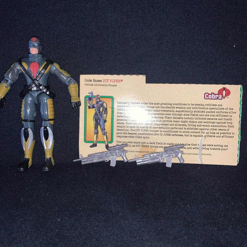 Pit Viper 1 Cobra Infiltration Trooper 2003 suelto COMPLETO SpyTroops operaciones especiales Foto 1 de 1