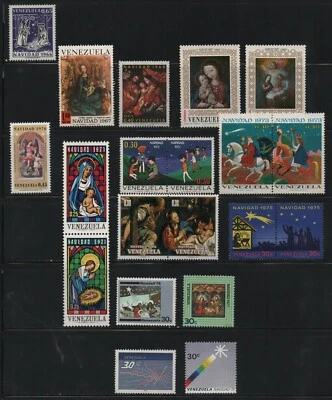 Venezuela: 1966; -1979, 14 complete sets, christmas included pairs MNH EBV523 - Image 1 of 2