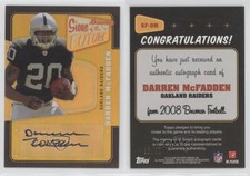 2008 Bowman Signs of the Future Gold /50 Darren McFadden #SF-DM Rookie Auto RC