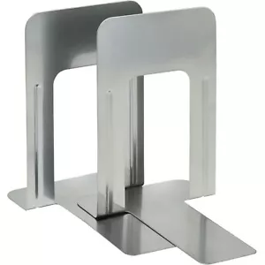 Metall Buchstützen Ständer Buchstütze Buchständer Buchhalter Bücherregal Grau - Bild 1 von 1