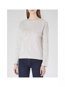 Reiss Firenze Long Sleeved Striped Top. Size XS. - Picture 1 of 4