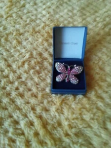 ELIZABETH DUKE BUTTERFLY BROOCH NEW IN BOX - Picture 1 of 2