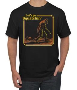 Let's Go Squatchin Bigfoot Men T-Shirt - Picture 1 of 28