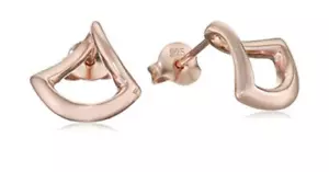 Dinny Hall Trapeze Twist Earrings Sterling with 22k Rose Gold Vermeil RRP £85 - Picture 1 of 17