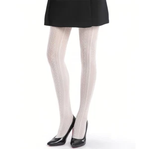Damen Weiße Strumpfhose, Damenstrumpfhosen Muster, Dirndl Strumpfhose, Blickdich - Bild 1 von 6