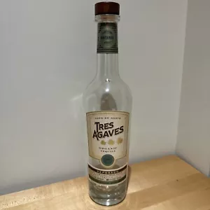 Tres Agaves Reposado Organic Tequila Empty Bottle - Picture 1 of 3