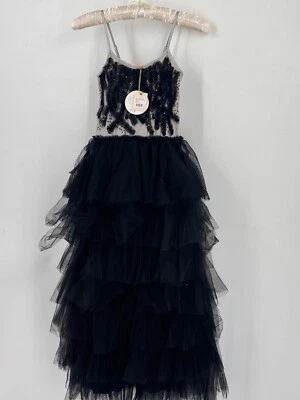 Niñas Tutu du Monde Vestido Tutú Largo Belleza Enmascarado en Negro-NUEVO CON ETIQUETAS-Talla 10-11 Foto 1 de 4