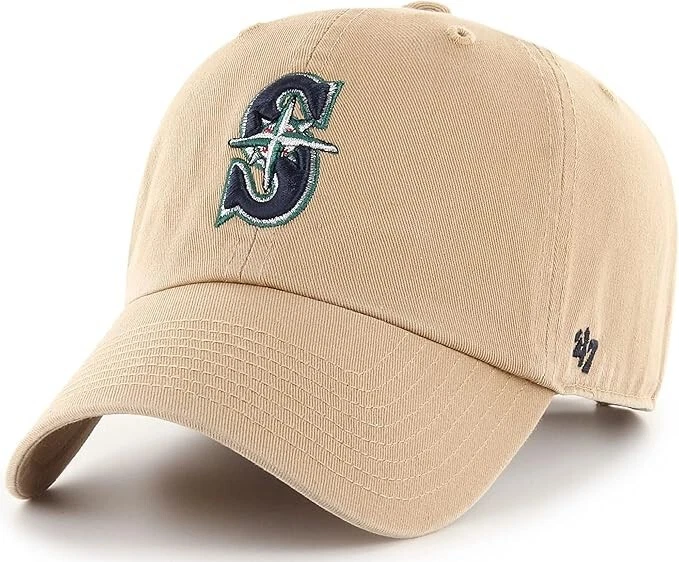 Auténtica gorra ajustable marca '47 MLB Seattle Mariners MVP/limpieza papá Foto 1 de 1