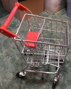 Melissa & Doug Child Size Metal Grocery Shopping Cart Kids Play Pretend Boy Girl - Picture 1 of 8