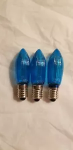 3 16V 3W C6 BLUE CANDLE ARCH BRIDGE BULBS GERMAN CHRISTMAS LIGHTS replacement - Picture 1 of 1