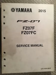 2015 Yamaha FZ-07 FZ07 FZ07F LIT-11616-28-07 Factory Service Manual - Bild 1 von 11