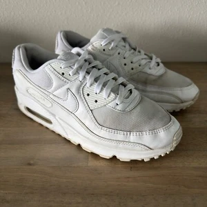 Nike Women's Air Max 90 DH8010-100 White Casual Shoes Sneakers Size 10 - Picture 1 of 11