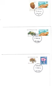 Australia 2010 Covers,cds BUNBURY, BUSSELTON & AUGUSTA WA (3 Covers) - Picture 1 of 1