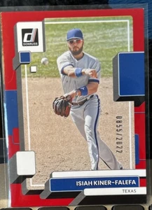 Isiah Kiner-Falefa 2022 Panini Donruss - Rosso #114 855/2022 Blue Jays Rangers - Foto 1 di 2