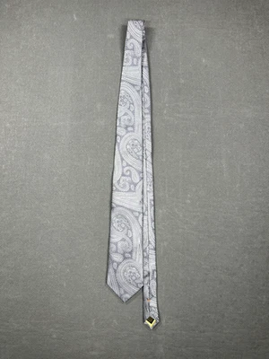 Donald J Trump Signature Collection Gris Paisley Corbata Seda Foto 1 de 4