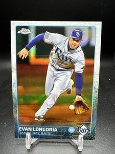 2015 Topps Chrome Refractor #178 Evan Longoria - Picture 1 of 2
