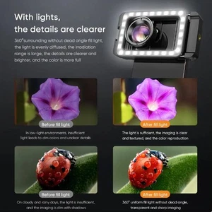 100mm Telefon Makro Obiektyw Uniwersalny klips 4K HD Przenośny telefon Aparat Makro Obiektyw FY - Zdjęcie 1 z 24