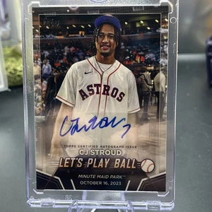 2024 Topps CJ Stroud SEALED auto lets play ball SP Astros / Texans #PBA-CJS GM - Picture 1 of 9