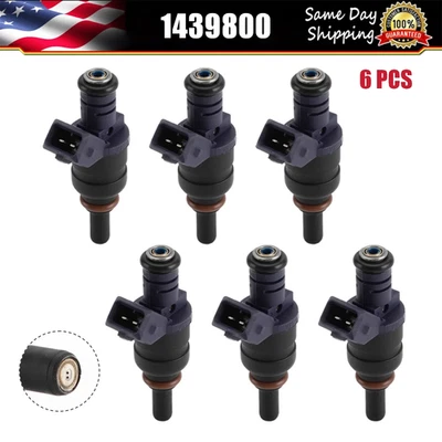 Juego de 6 inyectores de combustible 1439800 para 01-06 BMW 330ci 330i 330xi 530i X3 X5 Z3 Z4 Foto 1 de 4