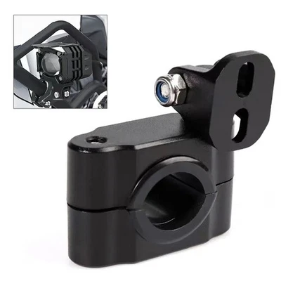 LED Headlight Clamp Brackets Mount Kit for Motorcycle Tubes Fits Multiple Sizes - Image 1 of 4