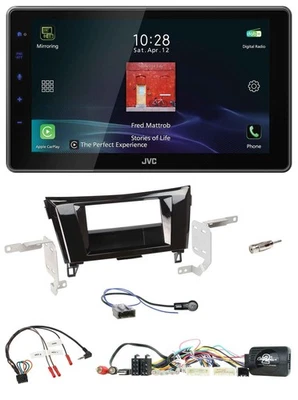 JVC DAB Lenkrad Bluetooth USB Autoradio für Nissan X-Trail 14-17 24 Pin Stecker - Bild 1 von 4