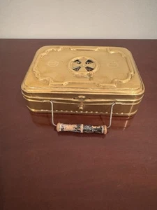 Ancienne chaufferette de voyage en cuivre laiton Girodon Lyon Stoker - Photo 1/11