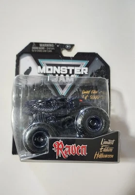 Halloween Spin Master Monster Jam Truck Raven 1:64 1 de 5000 TARJETA MALA Foto 1 de 4