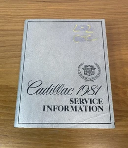 Cadillac 1981 manual de servicio Eldorado Fleetwood DeVille Seville Brougham - Imagen 1 de 9