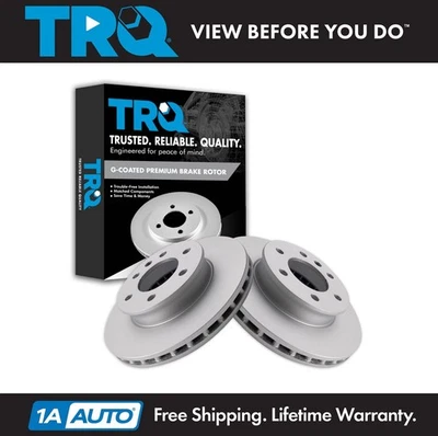 TRQ Front Brake Rotor Set Fits 2007-2021 Sprinter 2500 Sprinter 3500 - Image 1 of 4
