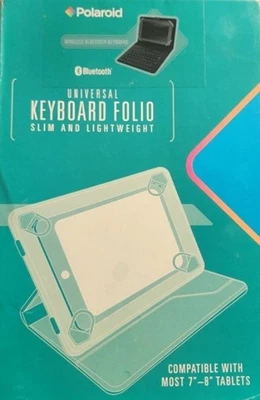  Polaroid Universal Keyboard Folio 7" to 8" - ​Wireless Bluetooth Keyboard:  - Image 1 of 2