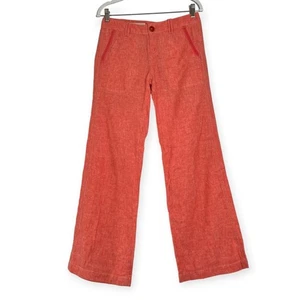 Pantalone Pilcro gamba larga lino cotone 29 x 31 TAGLIA 2 rosa leggero - Foto 1 di 8