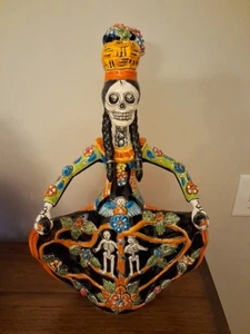 Großer eleganter handbemalter Lebensbaum Catrina / Tag der Toten Catrina - Bild 1 von 11
