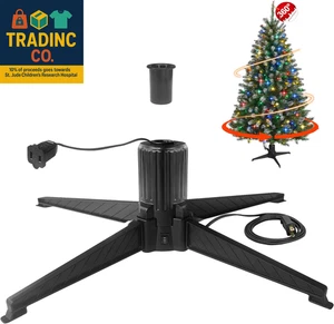 360 Degree Rotating Christmas Tree Stand, Revolving Artificial Tree Base for Tre - Picture 1 of 7