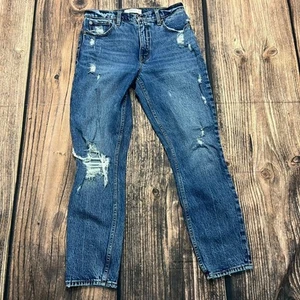 Abercrombie & Fitch jeans skinny donna vita alta blu taglia 4 - Foto 1 di 4