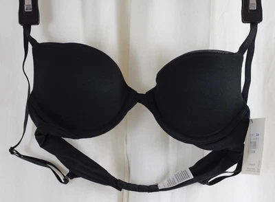 Calvin Klein Women's Constant Push Up Plunge Bra Black Size 32A - Image 1 of 4