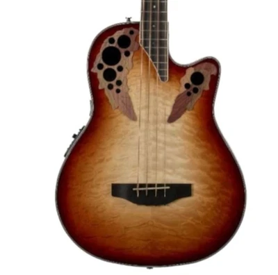 Bajo eléctrico acústico Ovation CEB44X-7C Celebrity de 4 cuerdas, ráfaga de coñac Foto 1 de 4