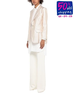 RRP€492 BOUTIQUE MOSCHINO Taffeta Blazer Jacket IT48 US14 UK16 XXL Made in Italy - Image 1 of 4