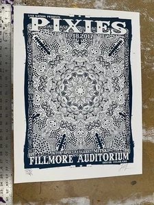 PIXIES VARIANT MITSKI FILLMORE POSTER SCREENED RARE SIGNED LINDSEY KUHN - Picture 1 of 8