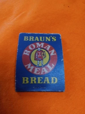 Vintage Brauns Baking Co.  Roman Meal Town Talk Bread Advertising Note Pad - Image 1 of 3