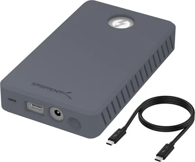 SABRENT Thunderbolt Dual NVMe Gehäuse, 2 Bay m2 SSD Dockingstation, 40Gbps - Bild 1 von 4