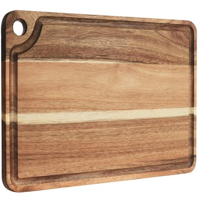 Tabla de cortar grande de madera de acacia AZRHOM para cocina, bloque de carnicero para carne y Foto 1 de 4
